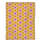 Close-up view of the Artistic Whimsy Duvet Cover's intricate design.